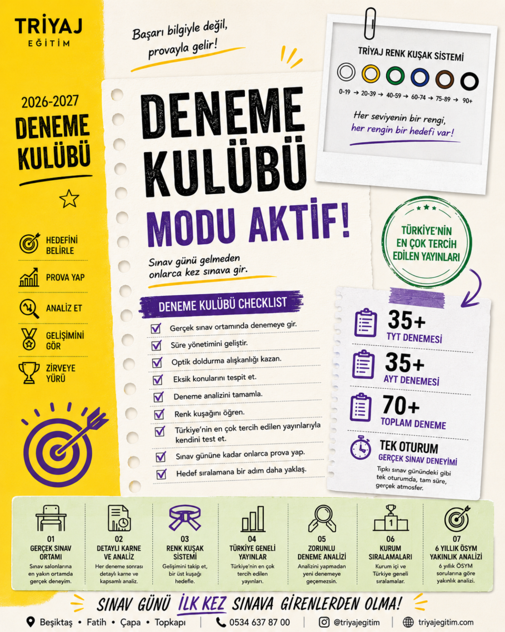 Triyaj Eğitim 2027 Deneme Kulübü afişi